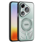 ABEEL Magnetiskt Skal För Huawei Pura 90 Pro Aluminiumlegering + PC + TPU Ihåligt Värmeavledande mobilskal