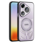 ABEEL Magnetiskt Skal För Huawei Pura 90 Pro Aluminiumlegering + PC + TPU Ihåligt Värmeavledande mobilskal