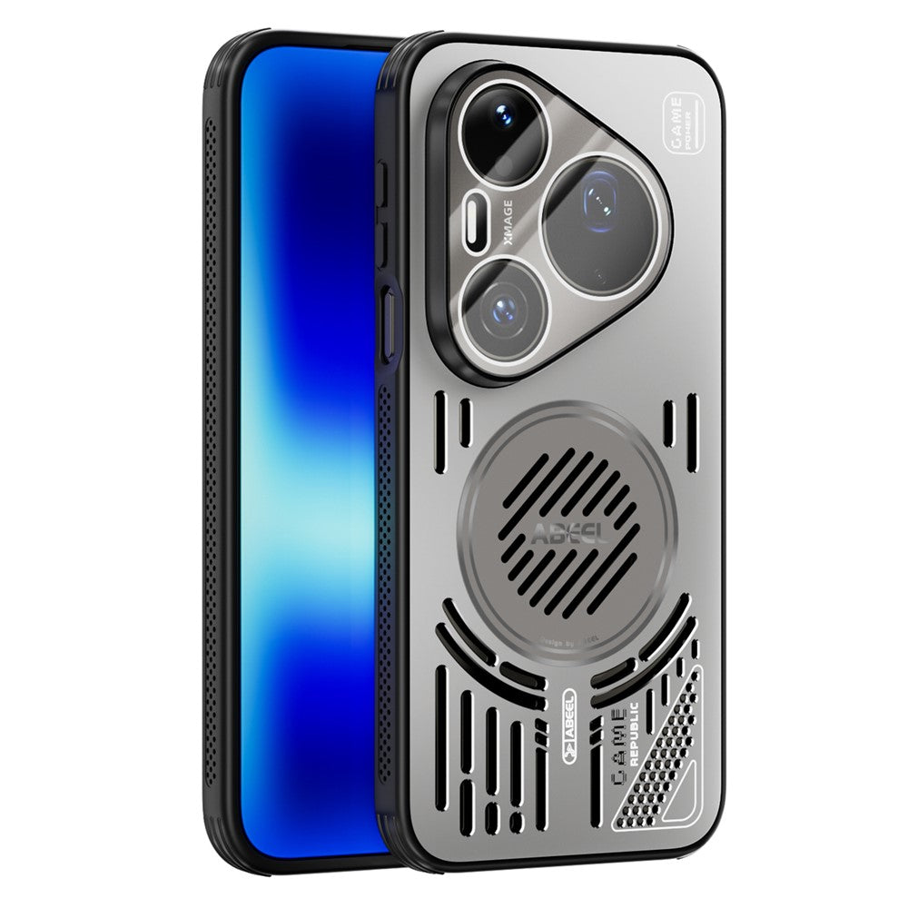 ABEEL Magnetiskt Skal För Huawei Pura 90 Pro Max Aluminiumlegering + PC + TPU Ihåligt Värmeavledande mobilskal