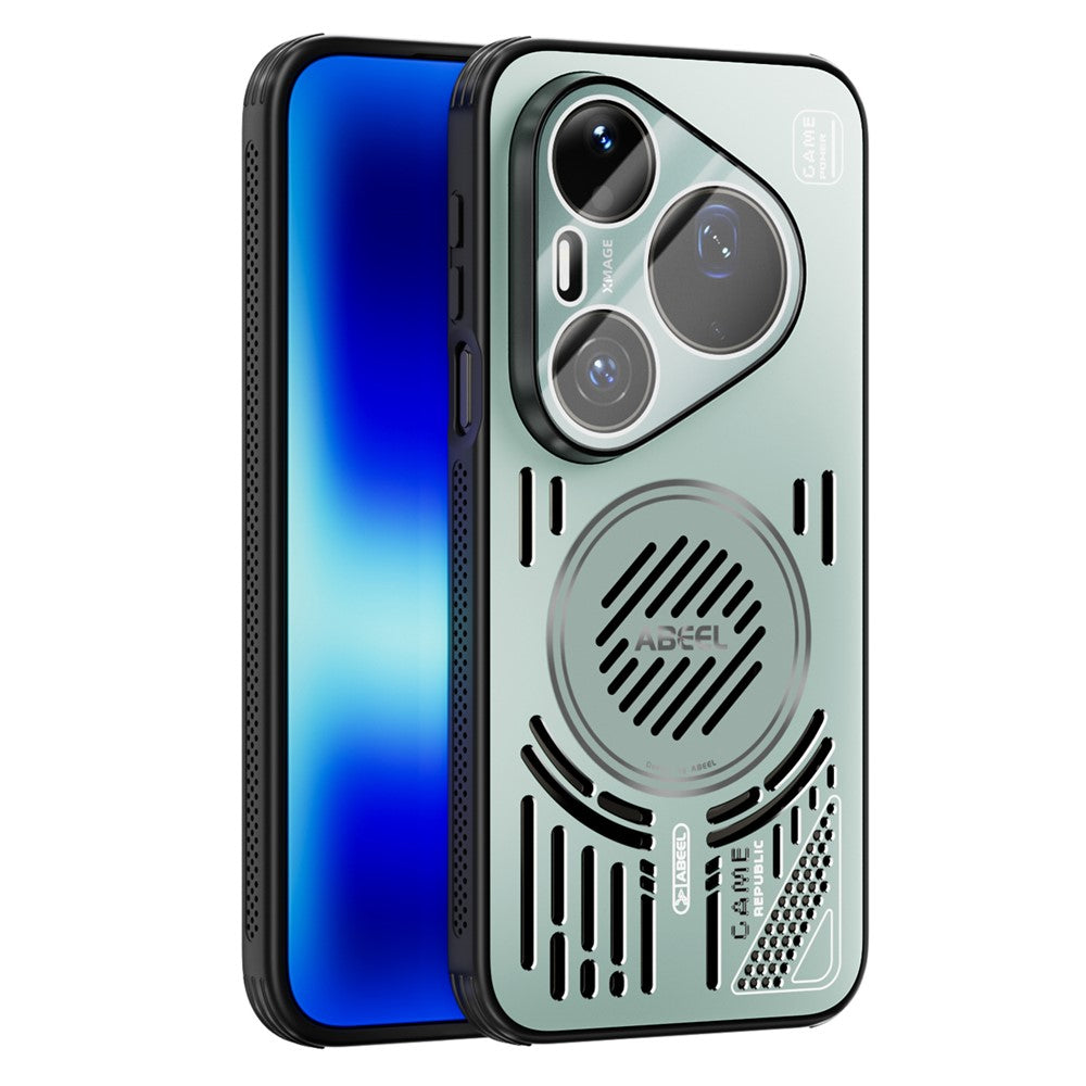 ABEEL Magnetiskt Skal För Huawei Pura 90 Pro Max Aluminiumlegering + PC + TPU Ihåligt Värmeavledande mobilskal