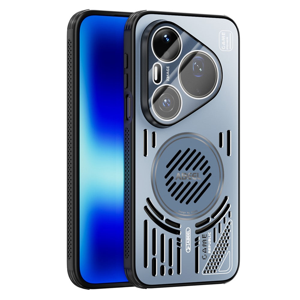 ABEEL Magnetiskt Skal För Huawei Pura 90 Pro Max Aluminiumlegering + PC + TPU Ihåligt Värmeavledande mobilskal
