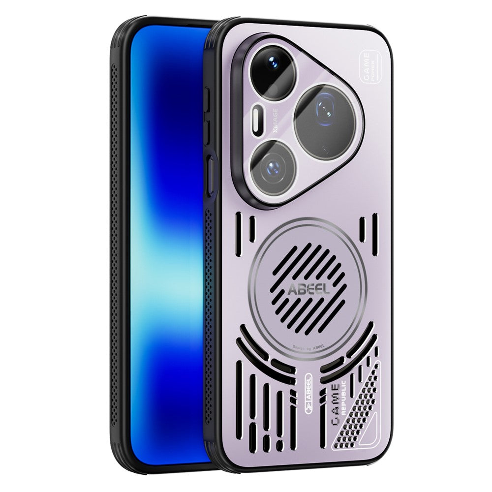 ABEEL Magnetiskt Skal För Huawei Pura 90 Pro Max Aluminiumlegering + PC + TPU Ihåligt Värmeavledande mobilskal