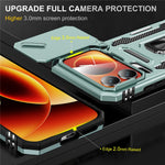 For Xiaomi 17 Pro Max Case Kickstand Slide Lens Lid PC + TPU Drop-Proof Phone Cover