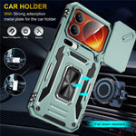 For Xiaomi 17 Pro Max Case Kickstand Slide Lens Lid PC + TPU Drop-Proof Phone Cover