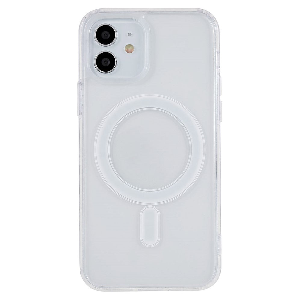 Til iPhone 12 / 12 Pro 6.1 tommer cover i hård akryl og blød TPU kompatibel med MagSafe Krystalklar telefoncover