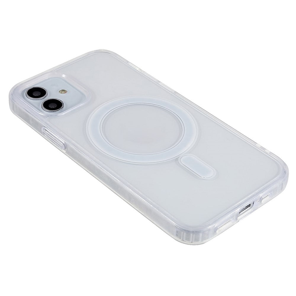 For iPhone 12 / 12 Pro 6.1 inch Hard Acrylic Soft TPU Case Compatible with MagSafe Crystal Clear Cell Phone Cover