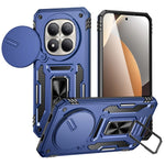 Kickstand Case For Xiaomi Redmi Note 15 4G (Global) / Note 15 5G (Global) / Poco M8 5G Slide Lens Lid PC + TPU Drop-Proof Phone Cover