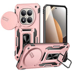 Kickstand Case For Xiaomi Redmi Note 15 4G (Global) / Note 15 5G (Global) / Poco M8 5G Slide Lens Lid PC + TPU Drop-Proof Phone Cover