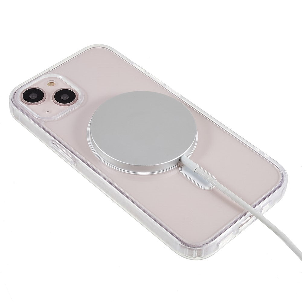 Transparent Case for iPhone 13 mini 5.4 inch, Acrylic Back TPU Frame Shockproof Phone Cover Compatible with MagSafe