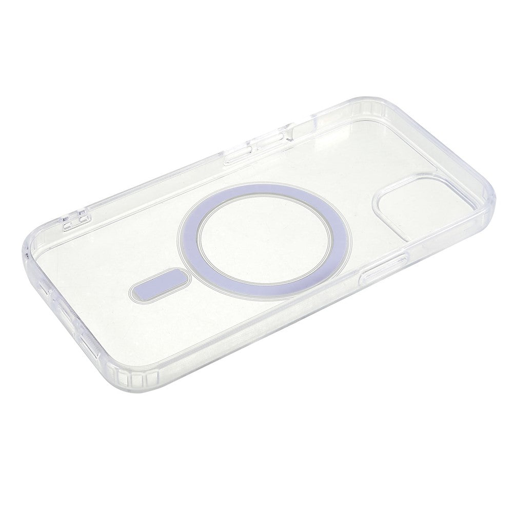 Transparent Case for iPhone 13 mini 5.4 inch, Acrylic Back TPU Frame Shockproof Phone Cover Compatible with MagSafe