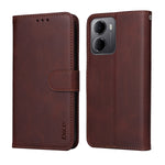 HAT PRINCE för Xiaomi Redmi 15a 5G PU-läder plånboksfodral ENKAY mobilstativ med 9H härdat glas