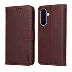 HAT PRINCE för Samsung Galaxy A27 5G PU-läder plånboksfodral ENKAY mobilstativ med 9H härdat glas