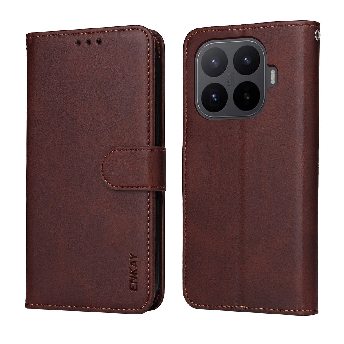 HAT PRINCE for Xiaomi 17T Wallet Case ENKAY  Leather Phone Stand Cover with 0.18mm Screen Protector, Ultrasonic Fingerprint Unlock
