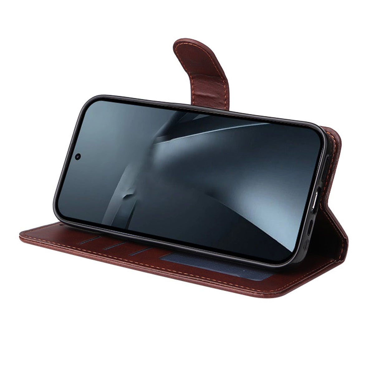HAT PRINCE for Xiaomi 17T Wallet Case ENKAY  Leather Phone Stand Cover with 0.18mm Screen Protector, Ultrasonic Fingerprint Unlock
