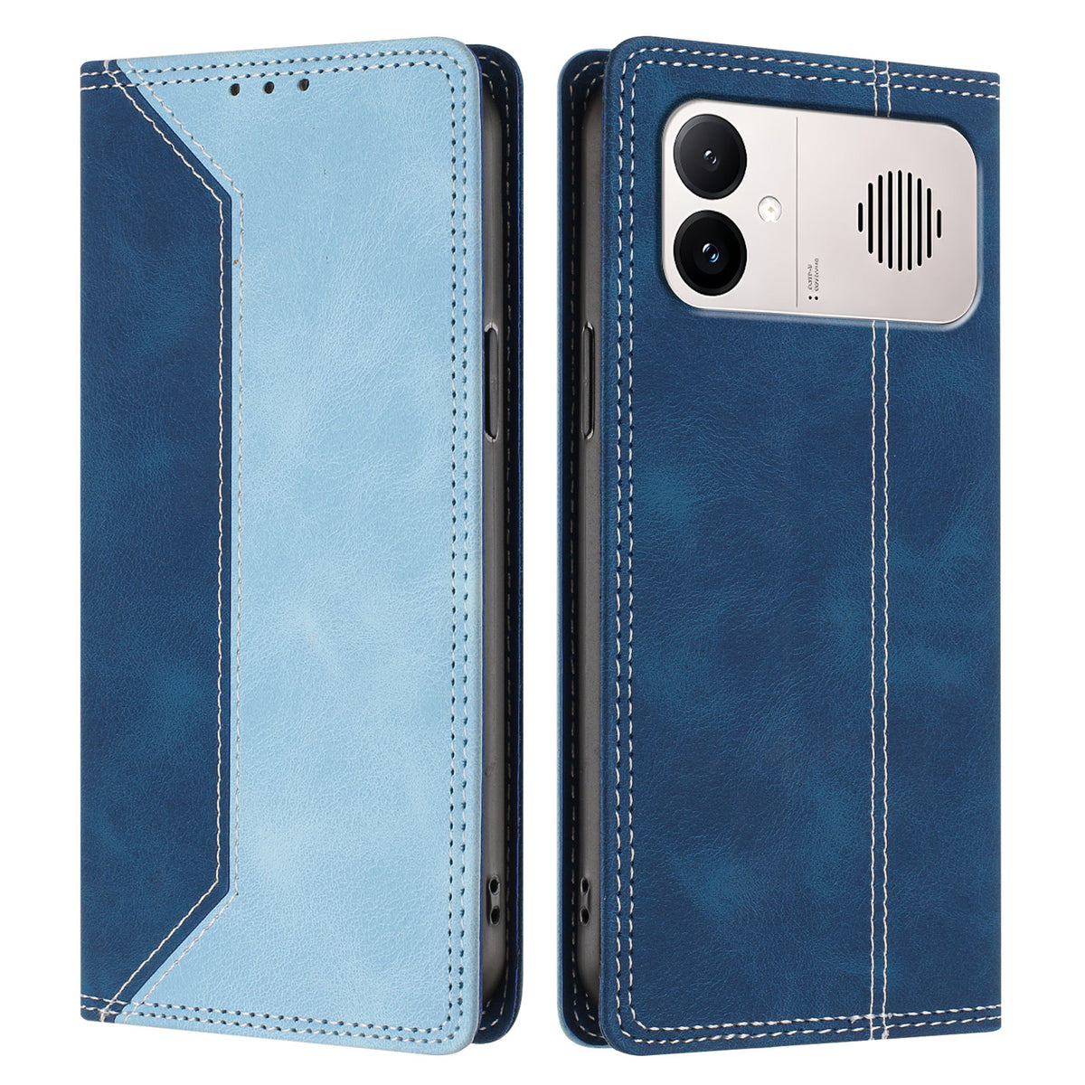 For Xiaomi Redmi K90 Max 5G Leather Case Skin Touch Color Splicing RFID Blocking Wallet Stand Phone Cover
