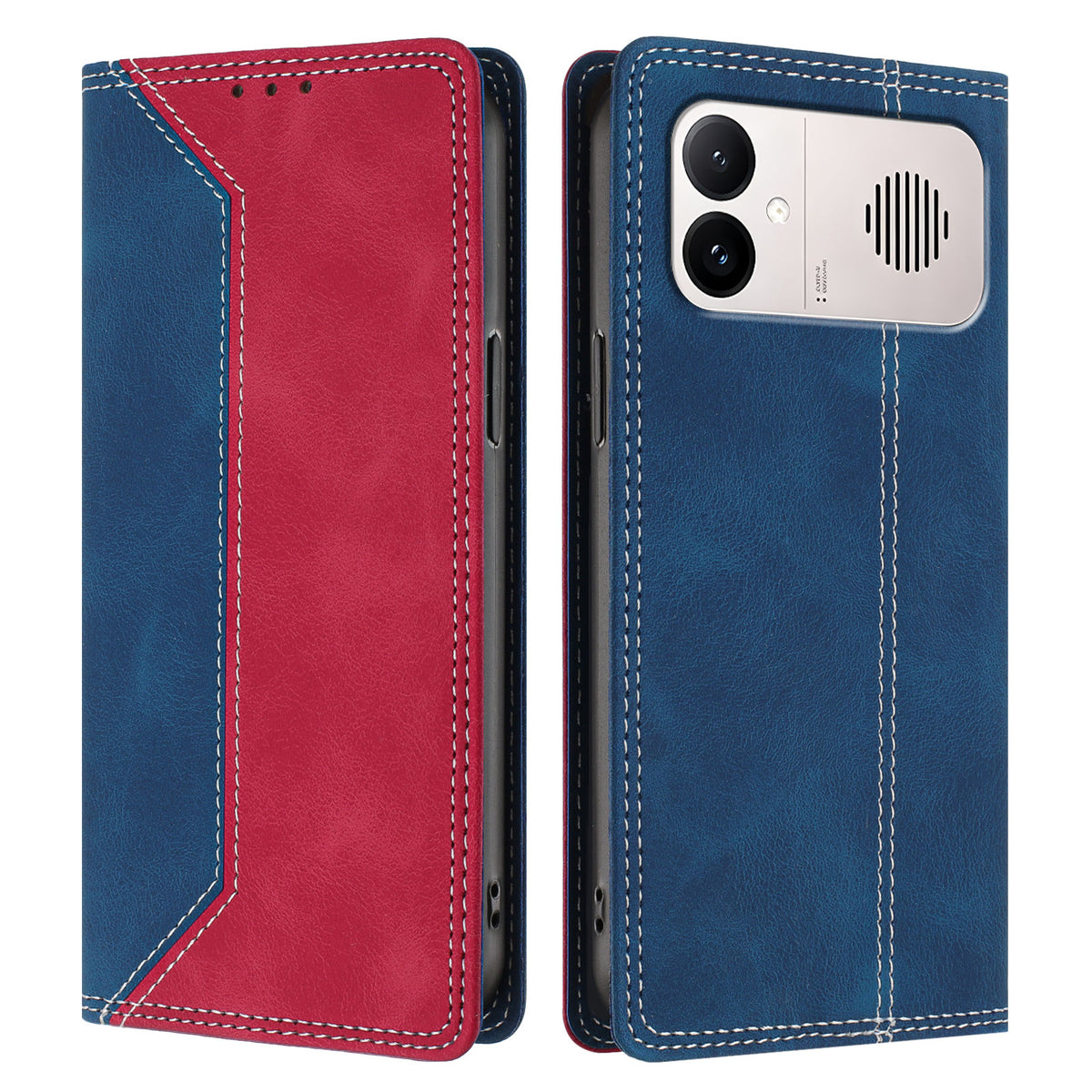 For Xiaomi Redmi K90 Max 5G Leather Case Skin Touch Color Splicing RFID Blocking Wallet Stand Phone Cover