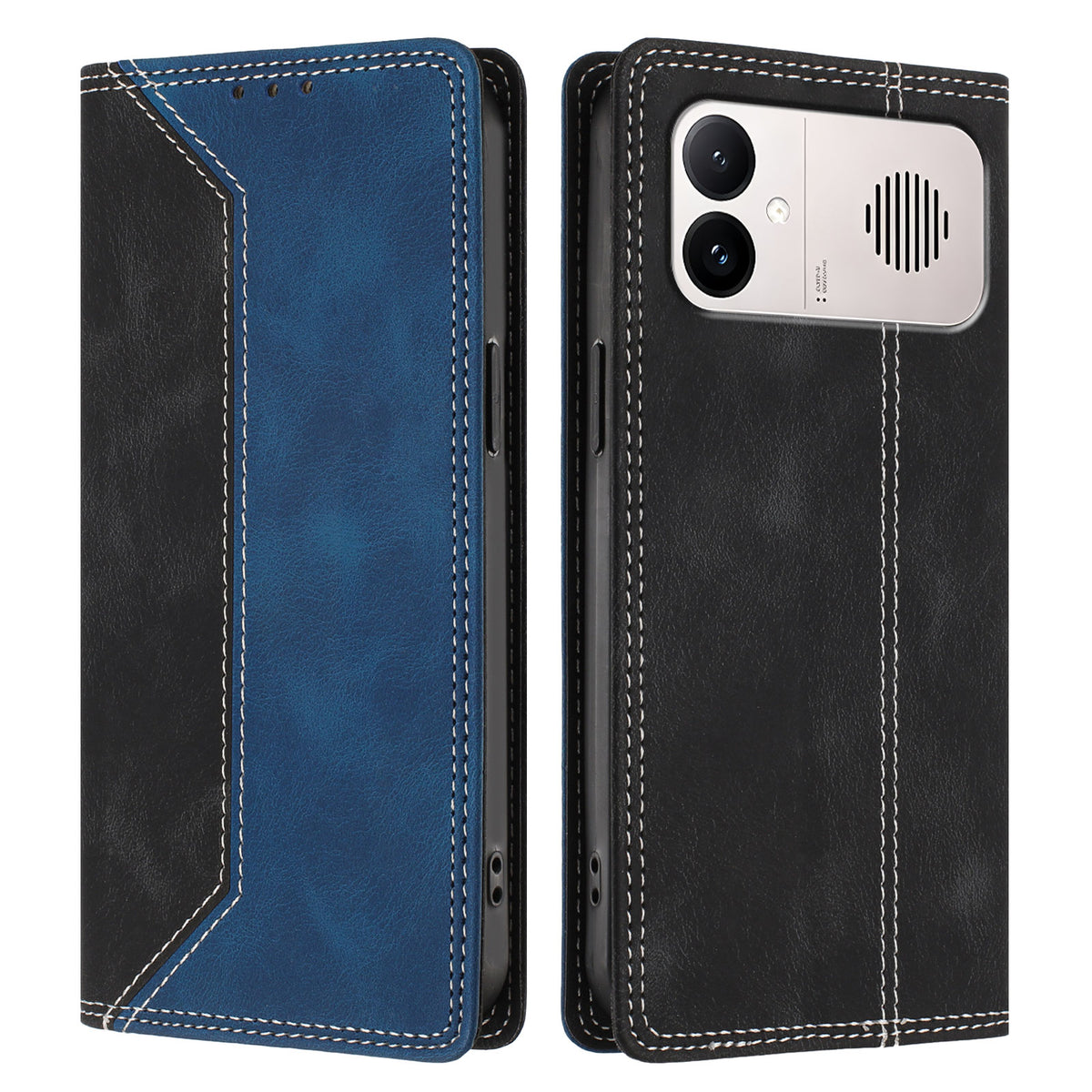 For Xiaomi Redmi K90 Max 5G Leather Case Skin Touch Color Splicing RFID Blocking Wallet Stand Phone Cover