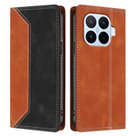 For Xiaomi 17T Leather Case Skin Touch Color Splicing RFID Blocking Wallet Stand Phone Cover
