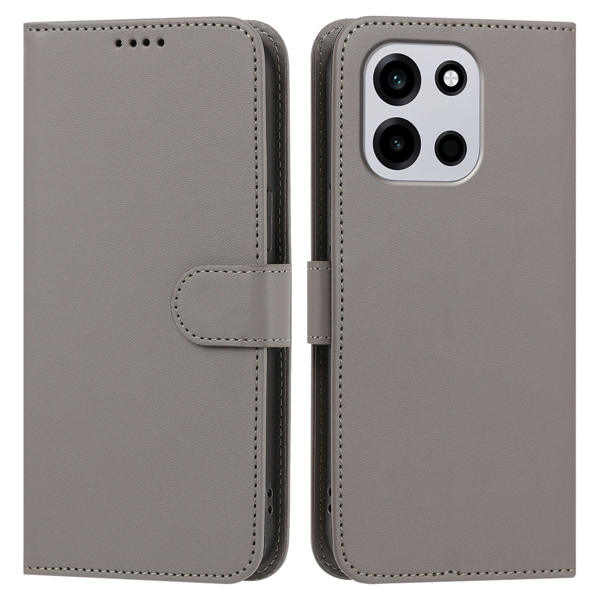 OnePlus Nord CE6 5G / Nord 6 5G / Turbo 6V 5G / Turbo 6 5G Läderfodral Plånboksfodral Enfärgat Fallskyddande mobilskal