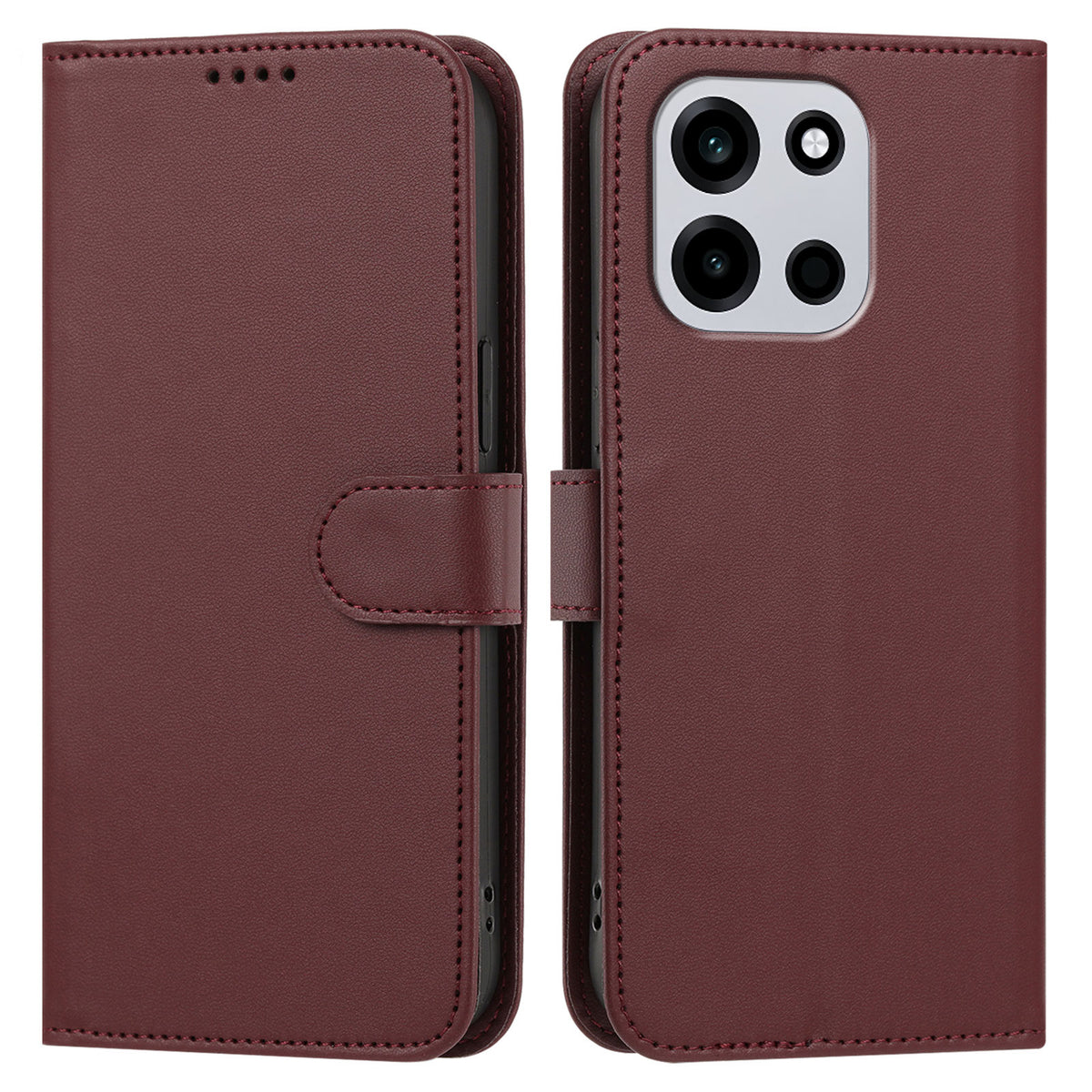 OnePlus Nord CE6 5G / Nord 6 5G / Turbo 6V 5G / Turbo 6 5G Läderfodral Plånboksfodral Enfärgat Fallskyddande mobilskal