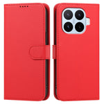 For Xiaomi 17T Pro Leather Case Wallet Stand Solid Color Anti Drop Phone Cover