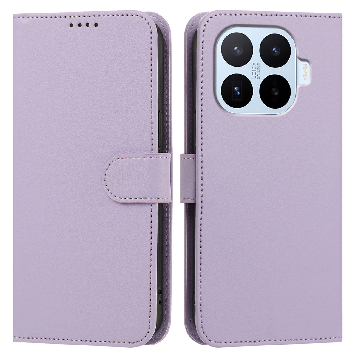 For Xiaomi 17T Pro Leather Case Wallet Stand Solid Color Anti Drop Phone Cover