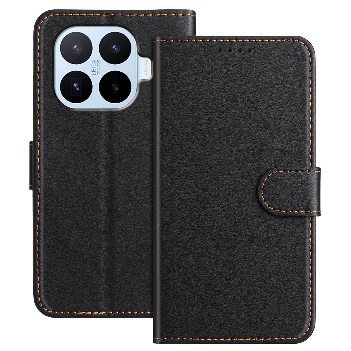 For Xiaomi 17T Leather Case Wallet Stand Solid Color Anti Drop Phone Cover