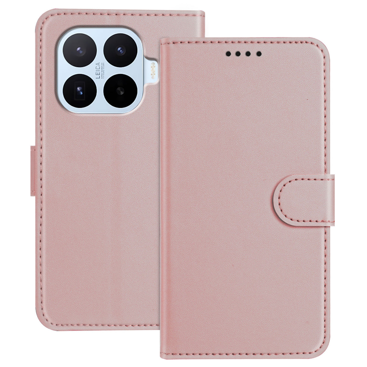 For Xiaomi 17T Leather Case Wallet Stand Solid Color Anti Drop Phone Cover