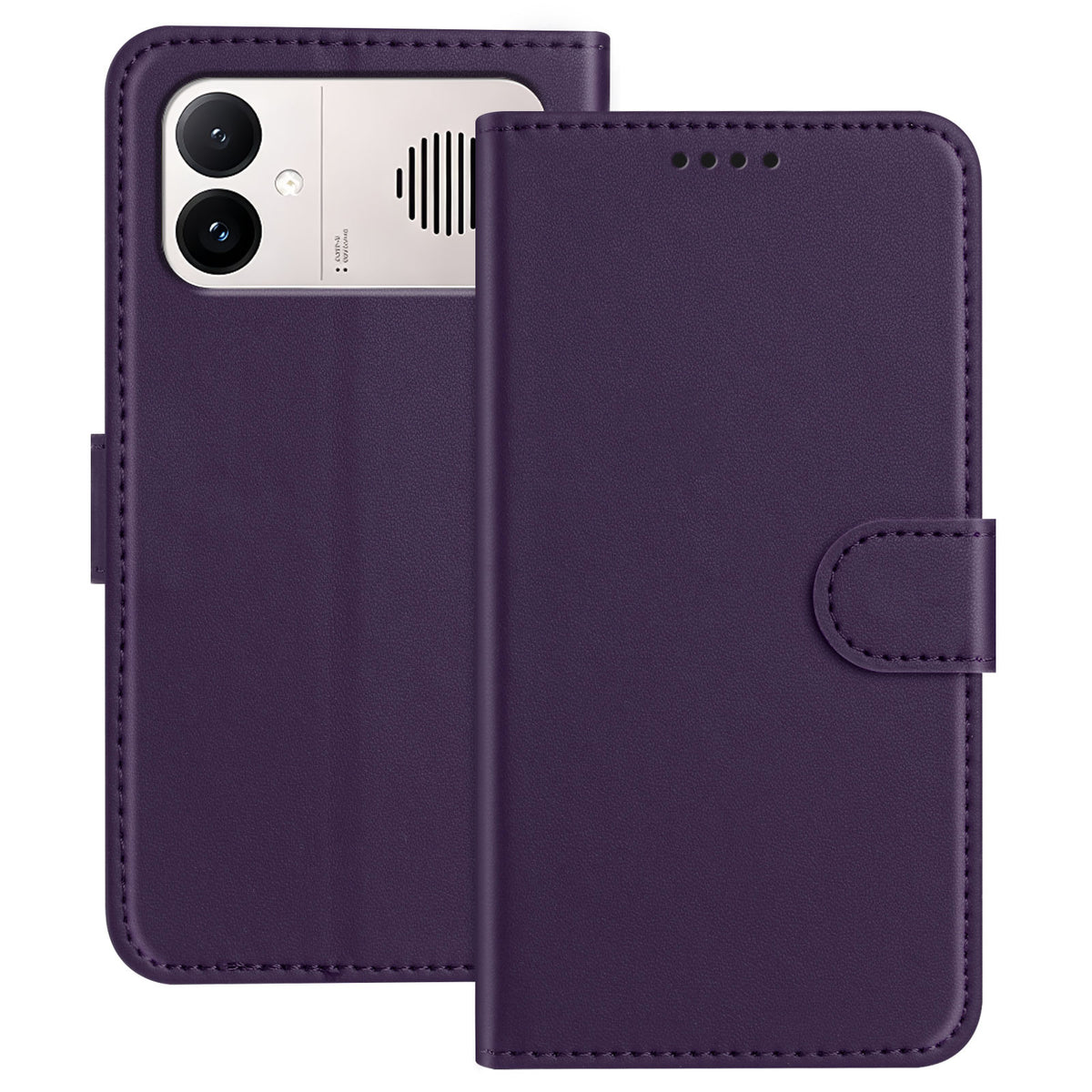 For Xiaomi Redmi K90 Max 5G Leather Case Wallet Stand Solid Color Anti Drop Phone Cover