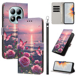 For Xiaomi Redmi Note 15 Pro 5G (Global) Case Pattern Printing PU Leather Flip Wallet Phone Cover with Wrist Strap