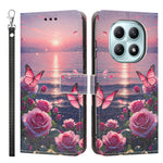 For Xiaomi Poco M8 5G / Xiaomi Redmi Note 15 4G (Global) / Xiaomi Redmi Note 15 5G (Global) Case Pattern Printing PU Leather Flip Wallet Phone Cover with Wrist Strap