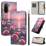 Etui til Xiaomi Redmi A7 Pro 5G / Xiaomi Poco C85x 5G / Xiaomi Redmi A7 Pro 4G (171.56mm), mønstertrykt PU-læder, flip-tegnebogsmobilcover med håndledsrem