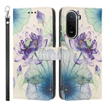 Etui til Xiaomi Redmi A7 Pro 5G / Xiaomi Poco C85x 5G / Xiaomi Redmi A7 Pro 4G (171.56mm), mønstertrykt PU-læder, flip-tegnebogsmobilcover med håndledsrem