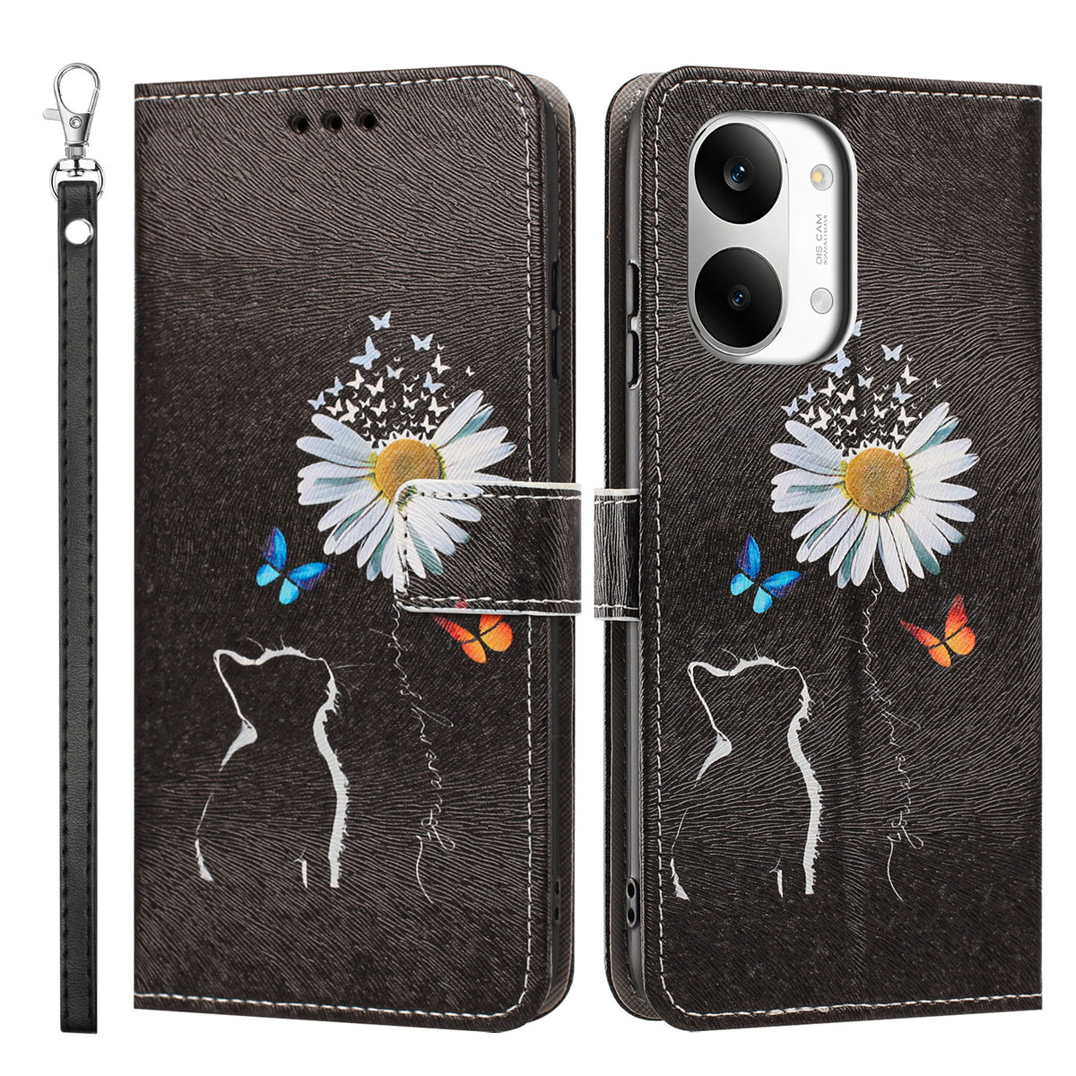 For Xiaomi Poco X8 Pro Max 5G / Xiaomi Redmi Turbo 5 Max 5G Case Pattern Printing PU Leather Flip Wallet Phone Cover with Wrist Strap