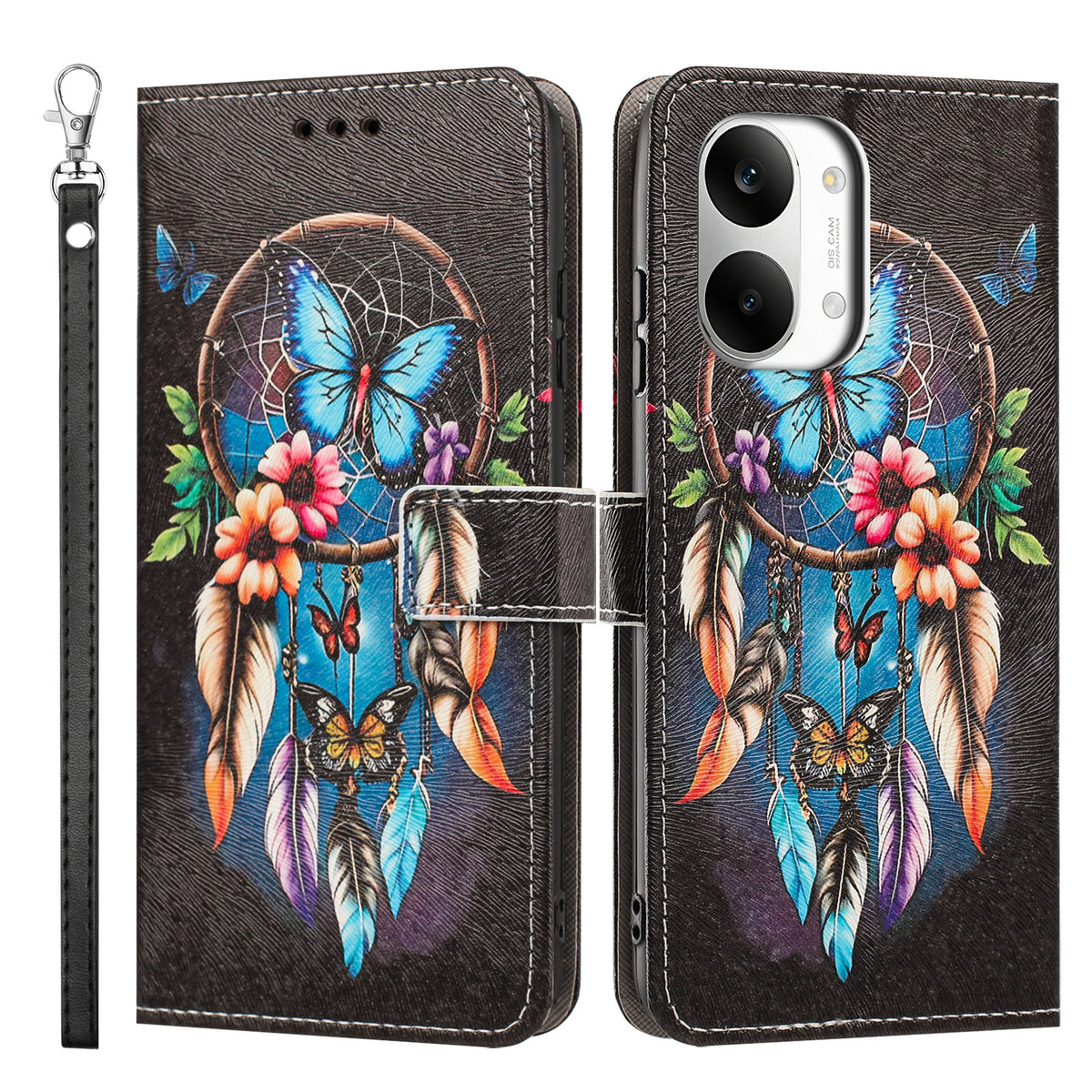 For Xiaomi Poco X8 Pro Max 5G / Xiaomi Redmi Turbo 5 Max 5G Case Pattern Printing PU Leather Flip Wallet Phone Cover with Wrist Strap
