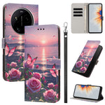 For Xiaomi 17 Ultra 5G Case Pattern Printing PU Leather Flip Wallet Phone Cover with Wrist Strap
