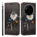For Xiaomi 17 Ultra 5G Case Pattern Printing PU Leather Flip Wallet Phone Cover with Wrist Strap