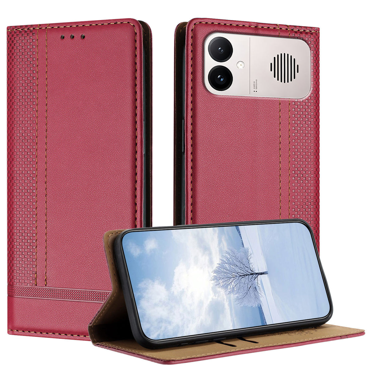 For Xiaomi Redmi K90 Max 5G Case L-Shaped Grid Pattern Leather Stand Phone Cover with Card Slots