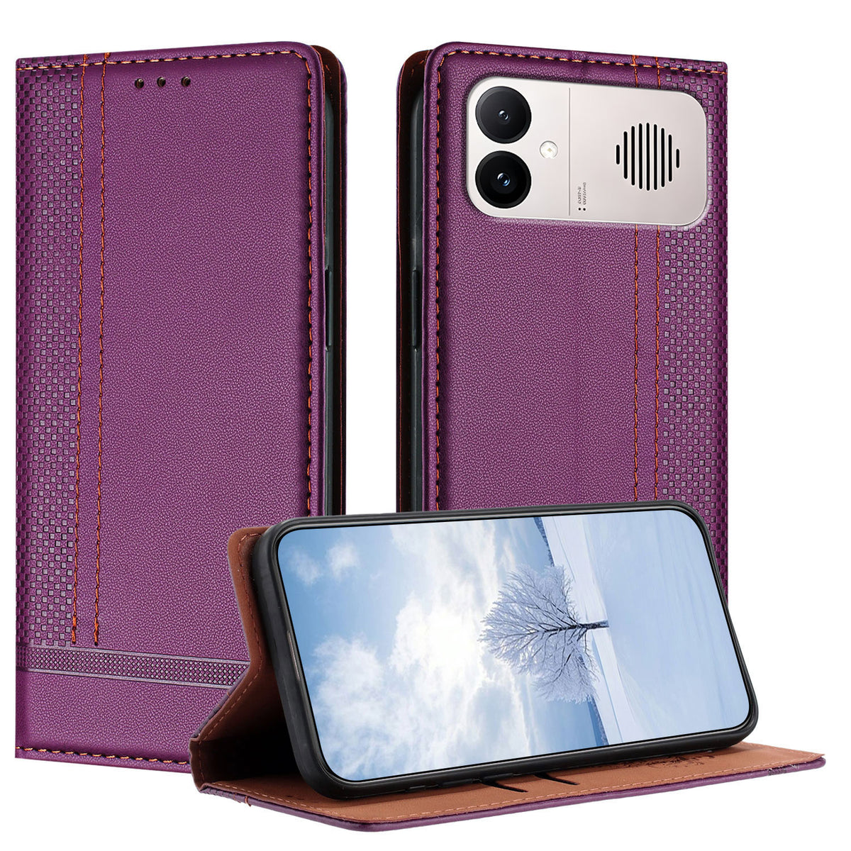 For Xiaomi Redmi K90 Max 5G Case L-Shaped Grid Pattern Leather Stand Phone Cover with Card Slots