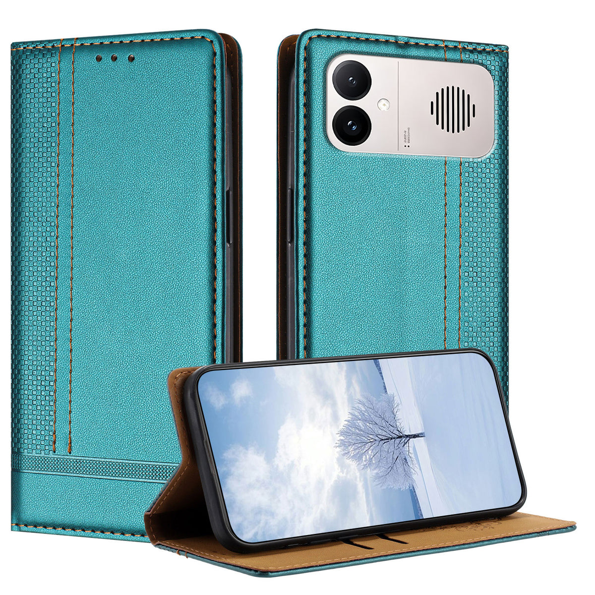 For Xiaomi Redmi K90 Max 5G Case L-Shaped Grid Pattern Leather Stand Phone Cover with Card Slots