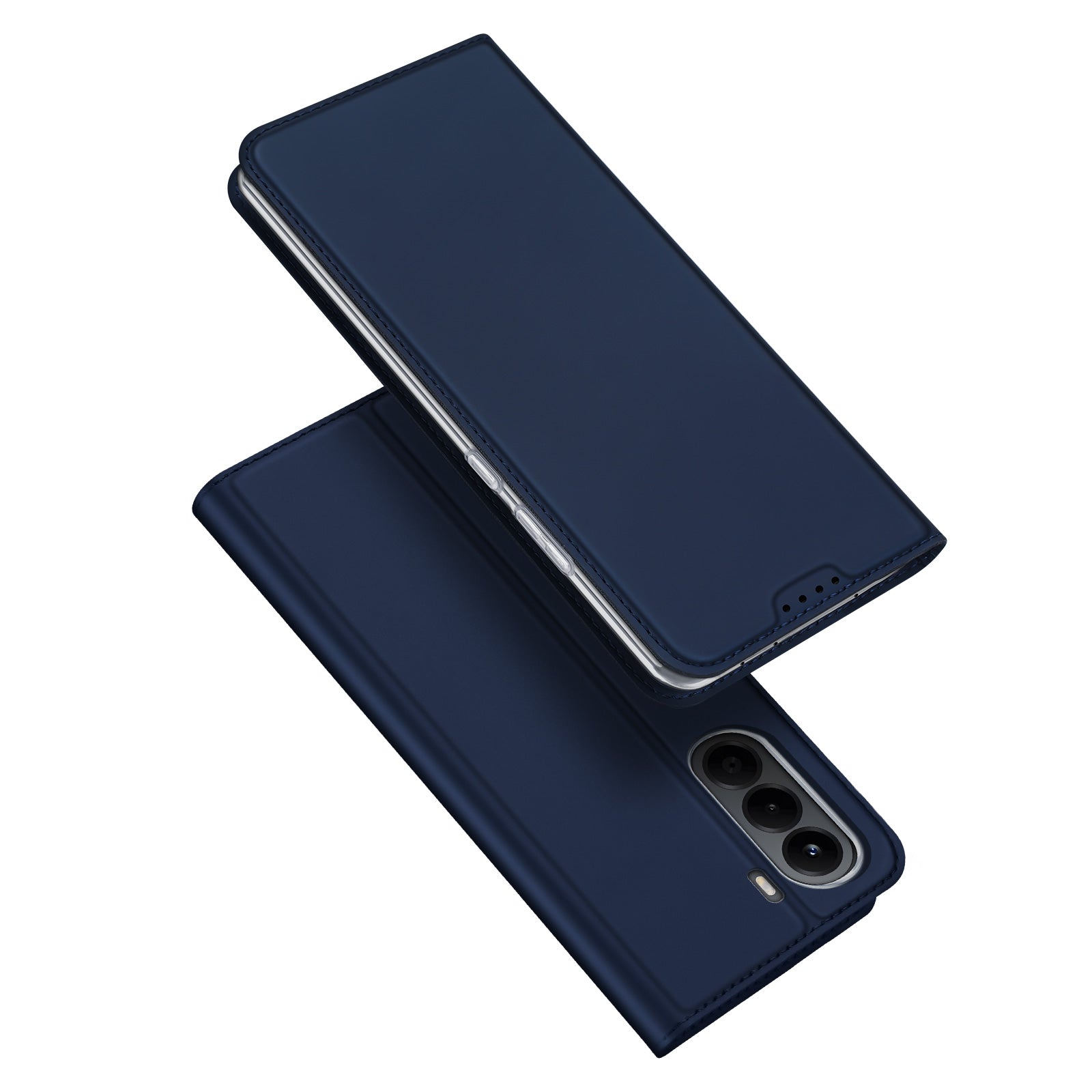 DUX DUCIS för OnePlus Nord CE6 Lite 5G / Realme P4x 5G-skal Skin Pro-serien Läder Stativskydd Korthållare
