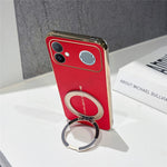 Xiaomi Redmi K90 Max 5G Magnetiskt Skal Litchi Mönster TPU PU Skal med Elektropläterad Metallring Stöd