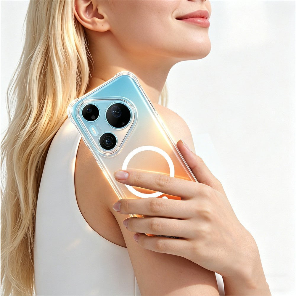 IMAK för Huawei Pura 90s Pro Max 5G / Pura 90 Pro Max Magnetiskt Skal Airbag Stötsäkert Skydd TPU mobilskal