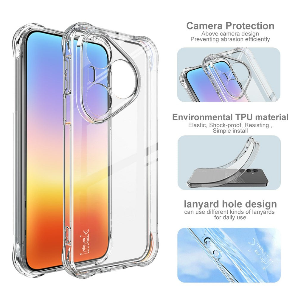 IMAK TPU-mobilcover med airbags, stødsikker beskyttelse til Huawei Pura 90s Pro 5G / Pura 90 Pro