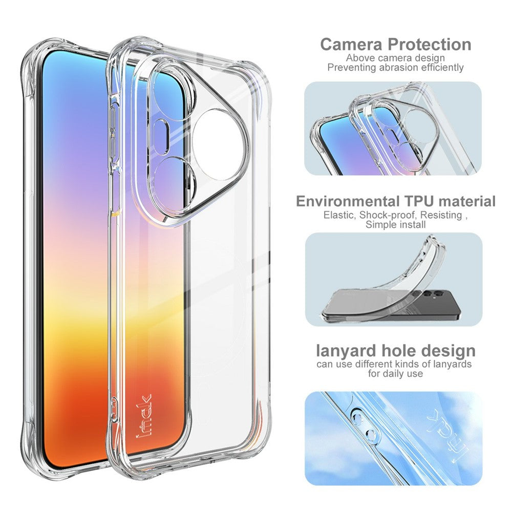 IMAK För Huawei Pura 90s Pro Max 5G / Pura 90 Pro Max Skal TPU mobilskydd Airbag Stötsäkert Skydd