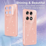 For Motorola Signature 5G  /  Moto X70 Air Pro 5G  /  Edge 70 Ultra 5G Magnetic Case Glitter TPU Shockproof Phone Cover with Lanyard