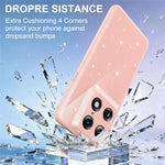 For Motorola Signature 5G  /  Moto X70 Air Pro 5G  /  Edge 70 Ultra 5G Magnetic Case Glitter TPU Shockproof Phone Cover with Lanyard