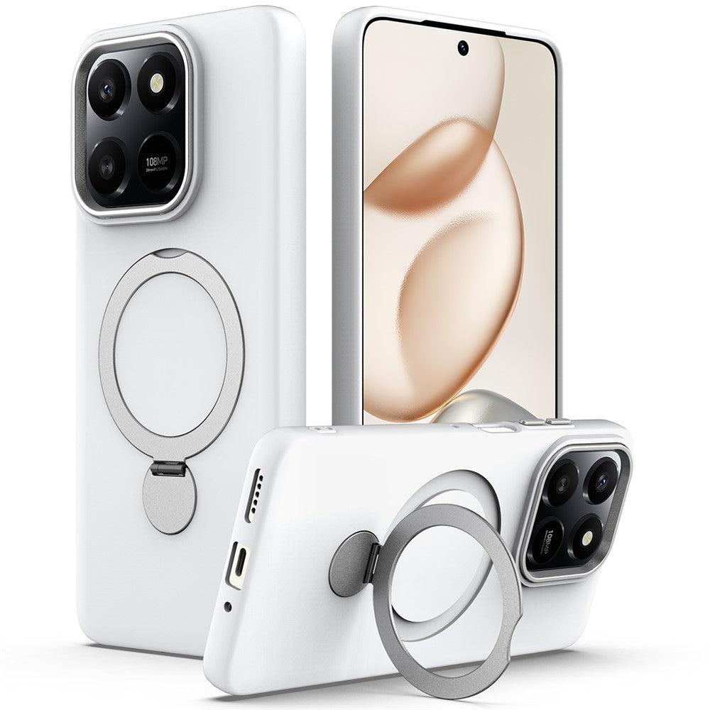 Til Honor 400 Smart 4G / 400 Smart 5G / X7d 4G / X7d 5G Magnetisk Etui Roterende Ring Kickstand TPU + PC Bagcover