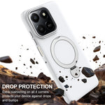 For Honor 400 Smart 4G  /  400 Smart 5G  /  X7d 4G  /  X7d 5G Magnetic Case Rotating Ring Kickstand TPU + PC Back Cover