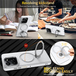 For Honor 400 Smart 4G  /  400 Smart 5G  /  X7d 4G  /  X7d 5G Magnetic Case Rotating Ring Kickstand TPU + PC Back Cover